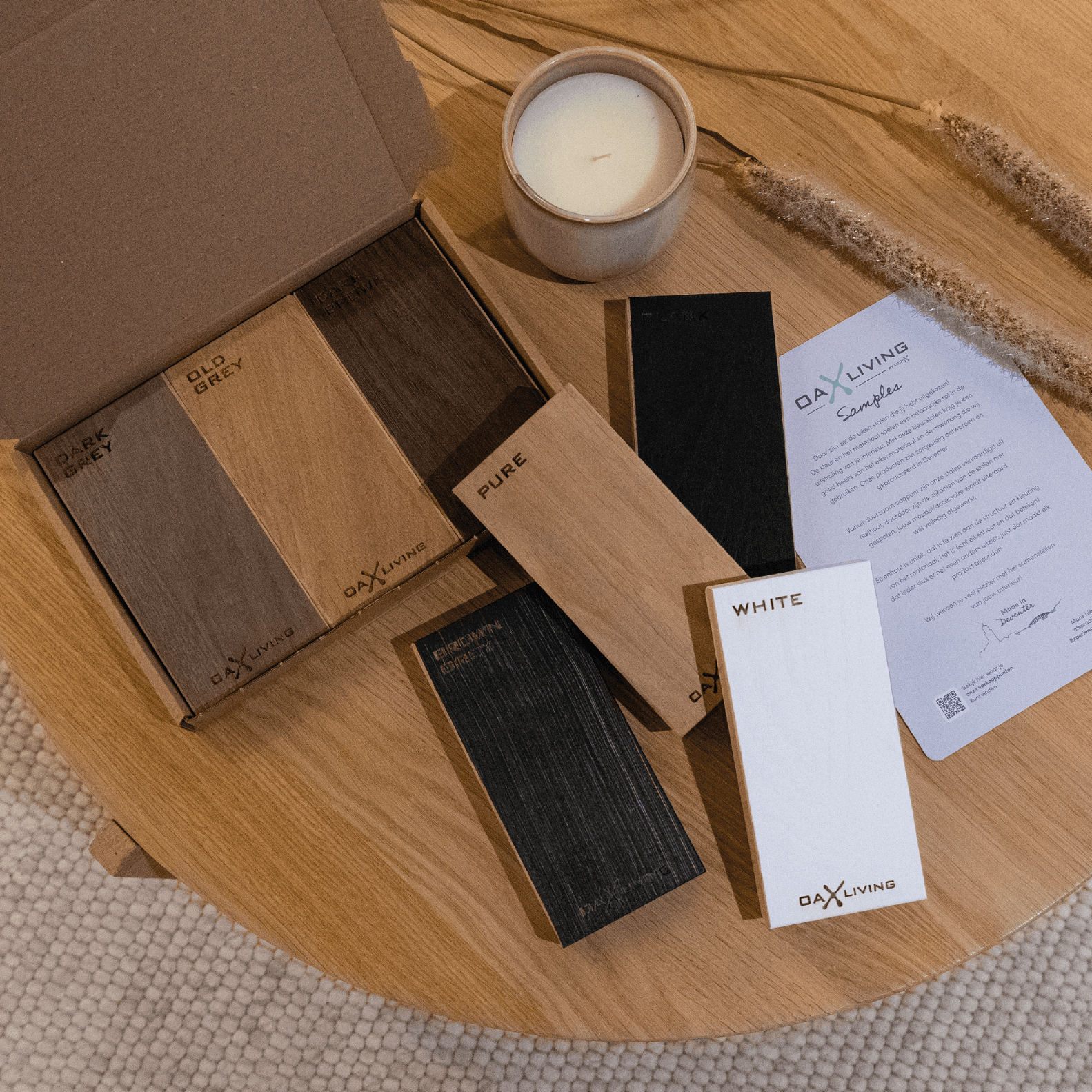 Kleurstalen eikenhout