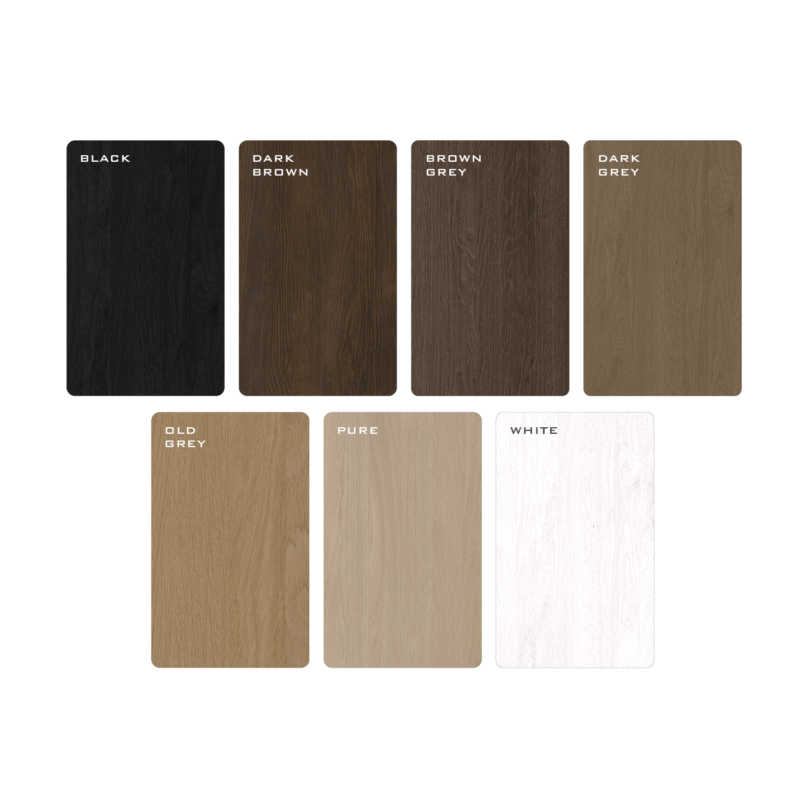 Kleurstalen eikenhout